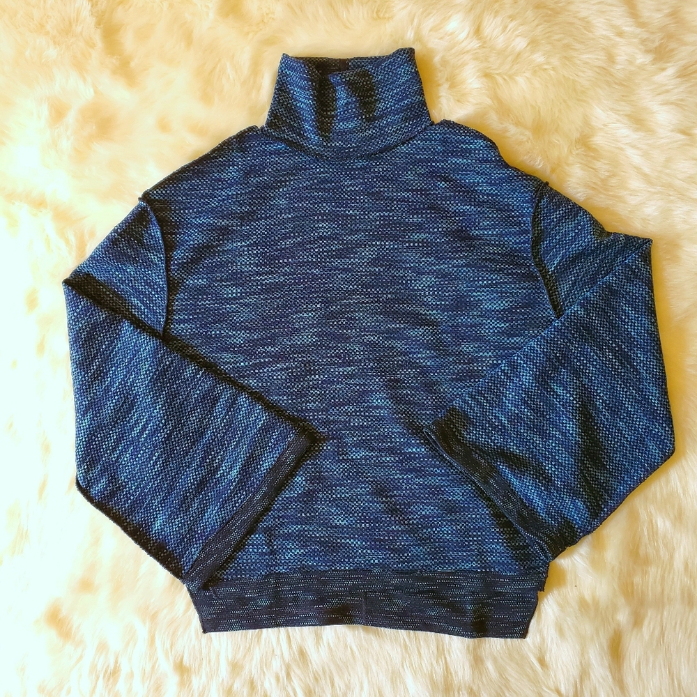 Free People Sunny Days Blue Turtleneck Top Size XS NWT - Picture 9 of 16